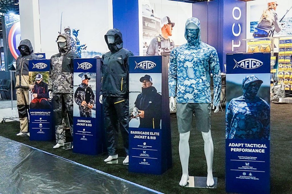 Sustainable booth design for AFTCO. Totems.