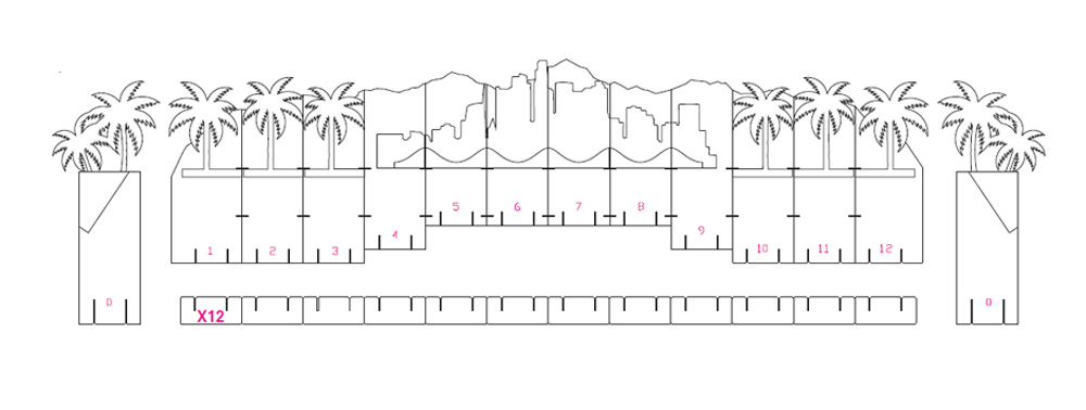 Assembly instructions for cardboard screen