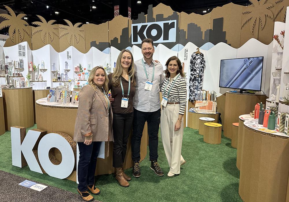 Kor water managers delighted with their booth design with eco message