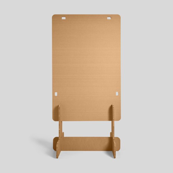 azero cardboard panel standing front