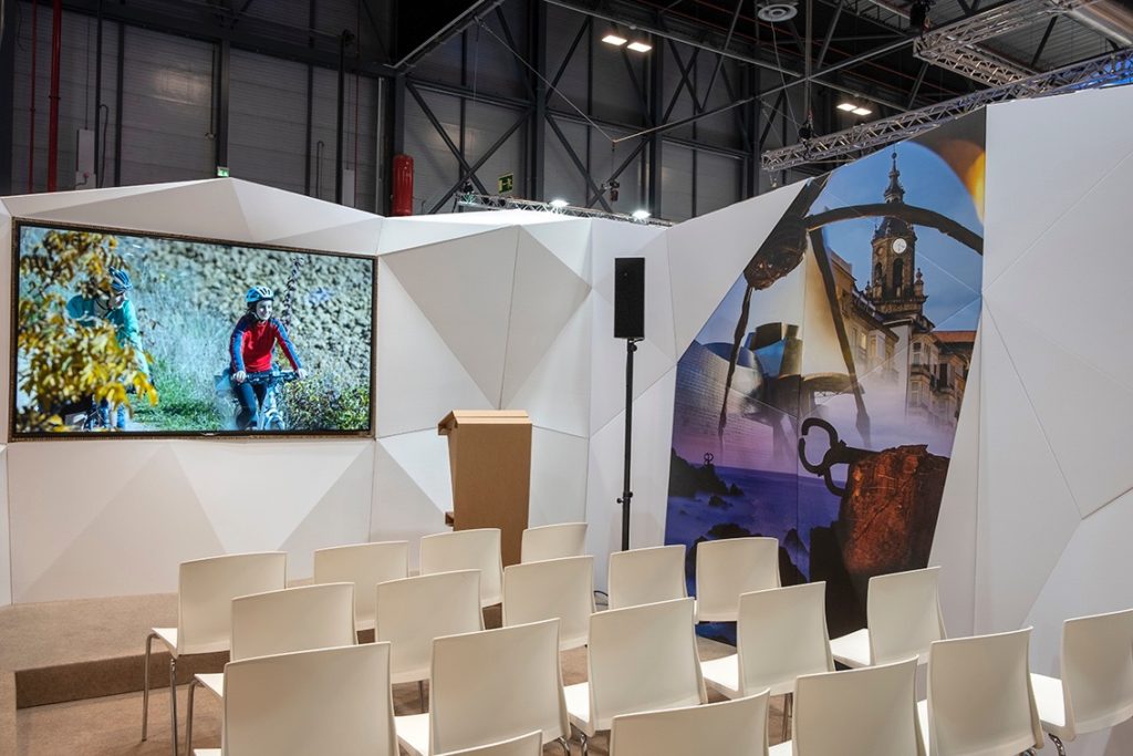 Salle de présentation de la zone de travail du stand