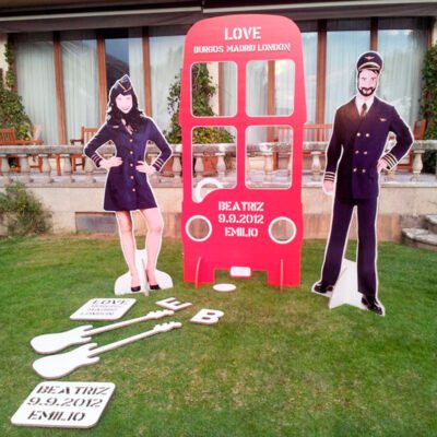 photocall personalizado para eventos de carton