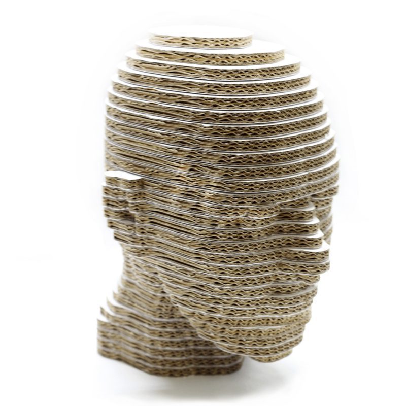figuras corpóreas carton forma cabeza
