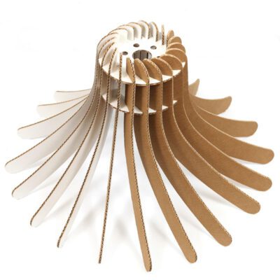 lámpara de cartón siempreviva techo