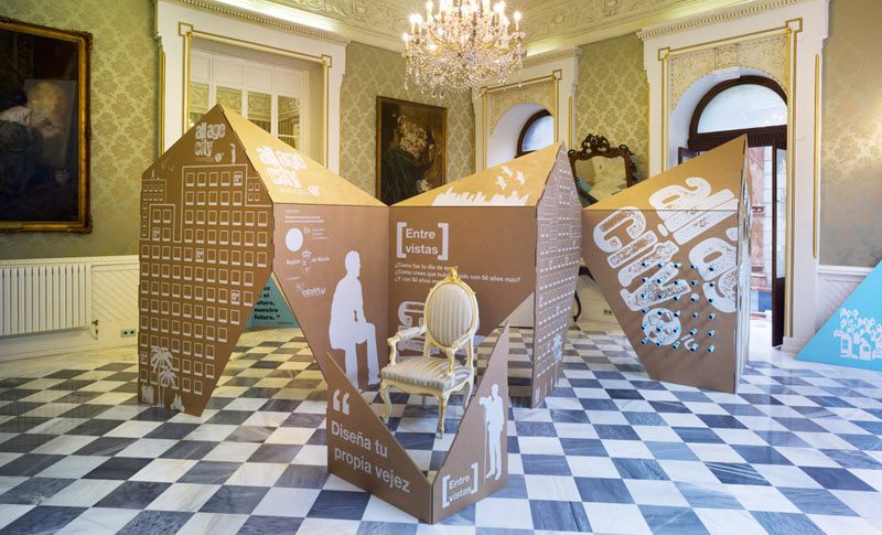 photocall interactivo 3d evento All Age City intergeneracional Moho arquitectos Cartonlab