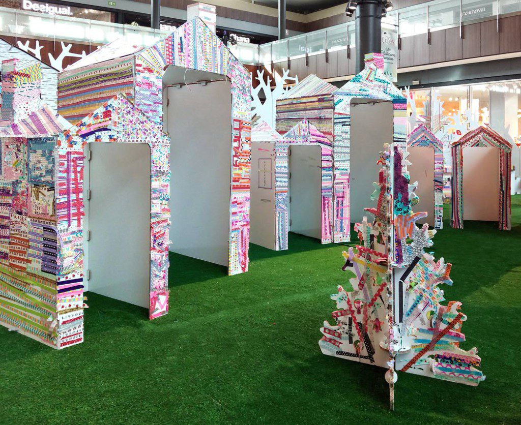actividades infantiles talleres centros comerciales navidad masking washi tape Cartonlab