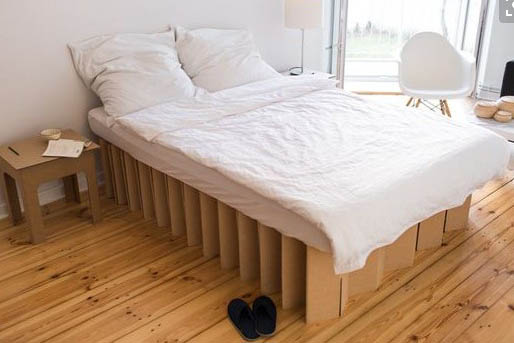 cama de carton auxiliar plegable ecologica cartonlab 2