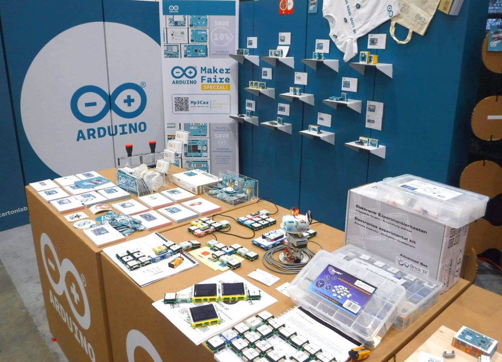 arduino maker faire stand carton celosia cartonlab san francisco