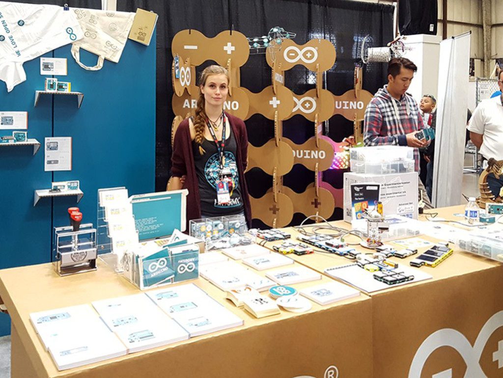 arduino maker faire stand carton celosia cartonlab san francisco