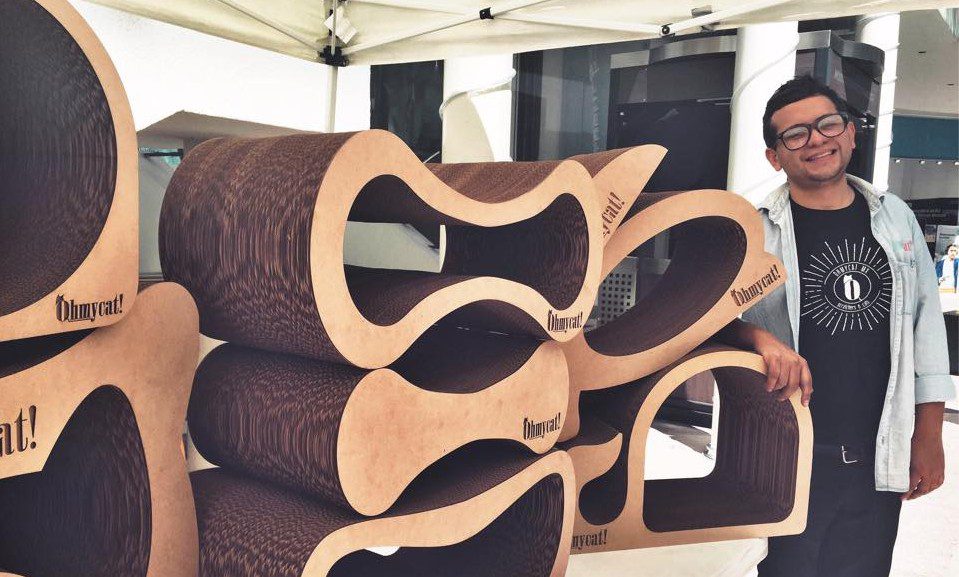 ohmycut mexico rascador gatos carton