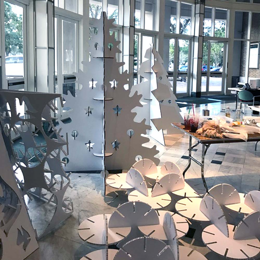 decoracion navidad eventos arboles carton cartonlab 01