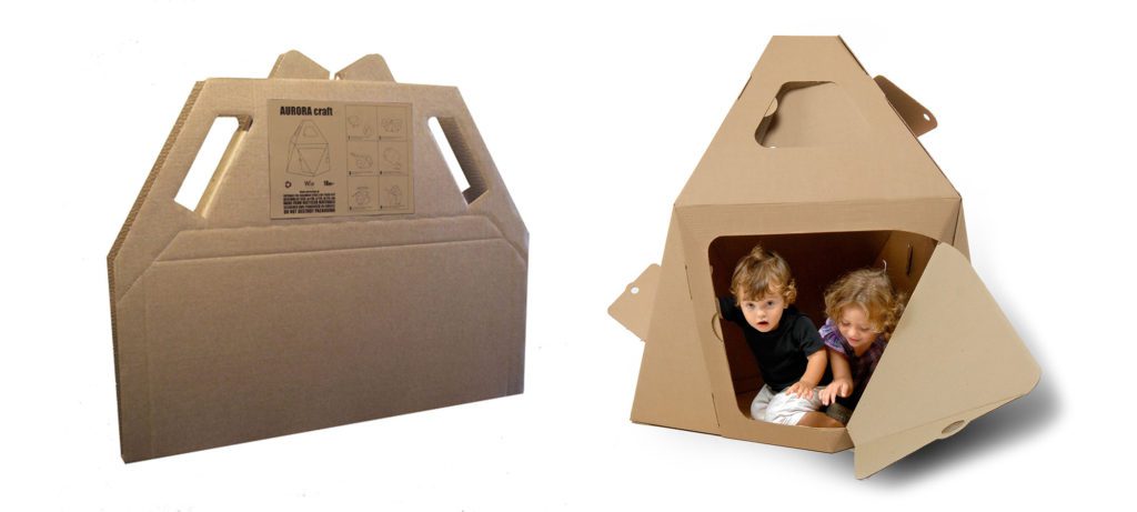 aurora craft casita carton original creativa niños