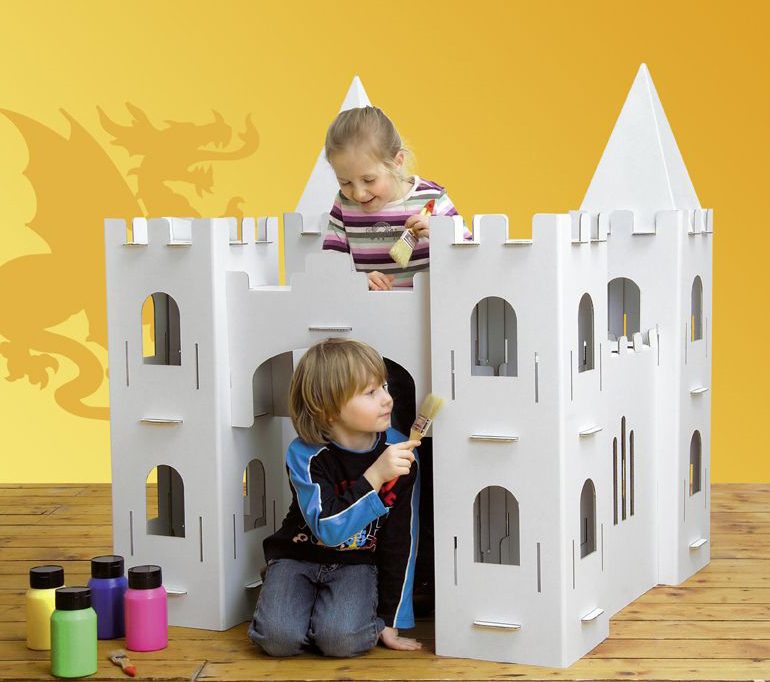 calafant cardboard castle casitas de cartón originales castillo cartonlab