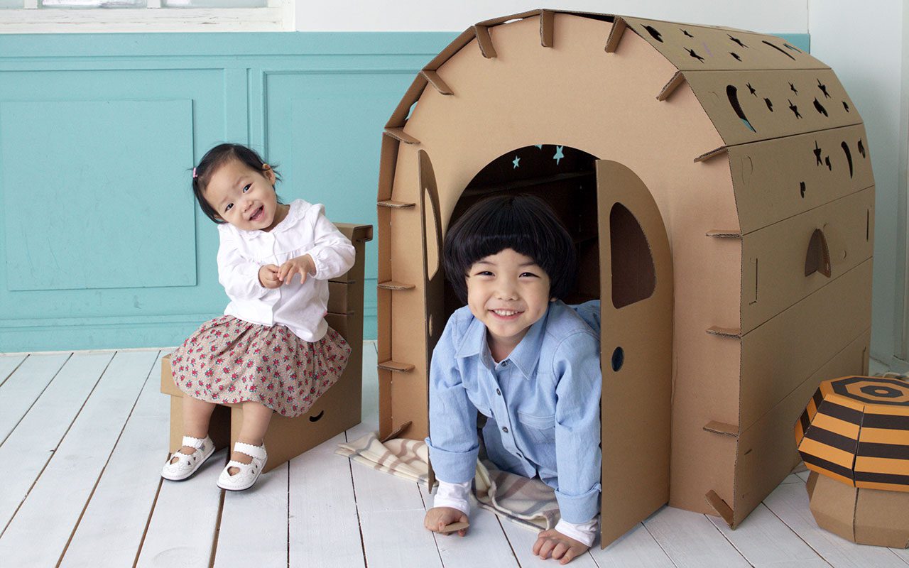 playhouse funny paper casitas de cartón originales cartonlab