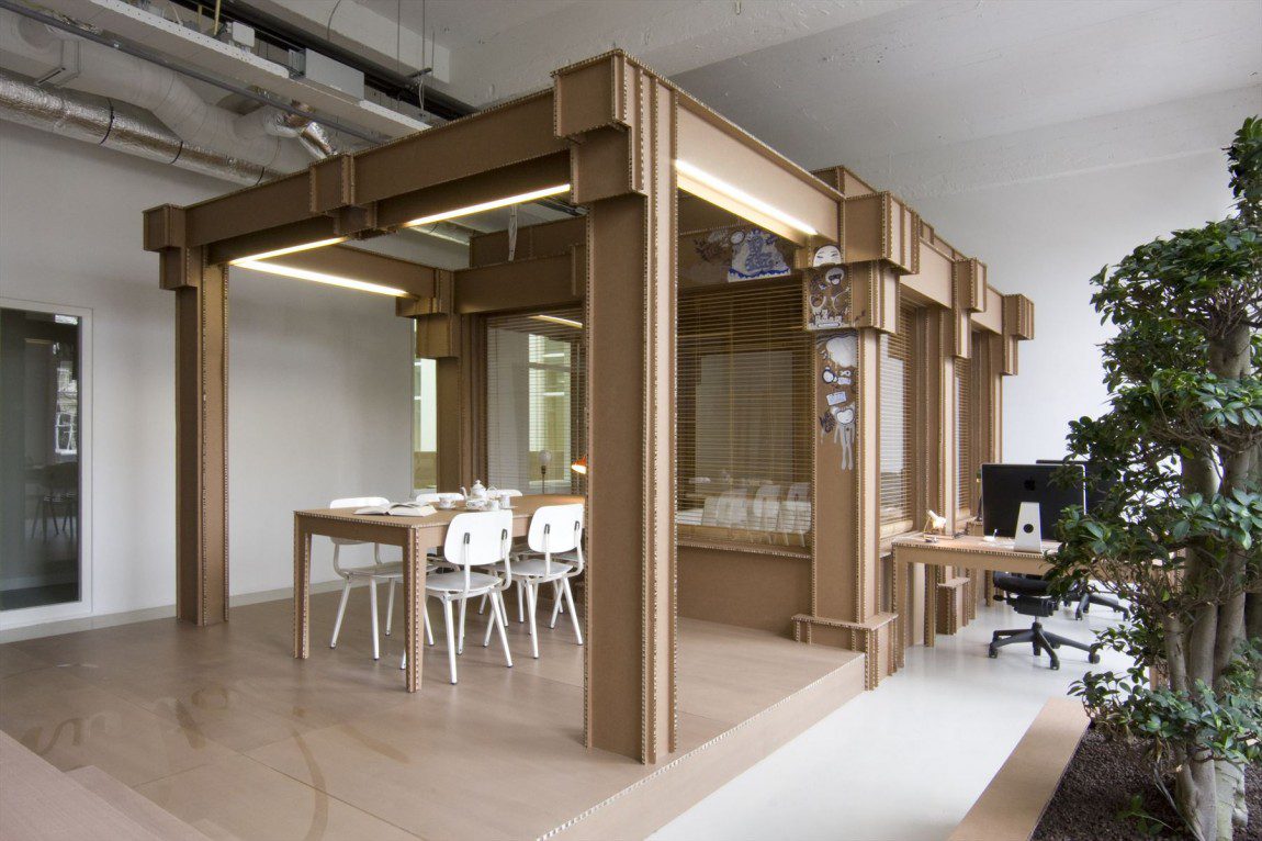 cardboard office nothing amsterdam agency diseño de espacios de trabajo en carton cardboard office nothing amsterdam agency diseño de espacios de trabajo en carton