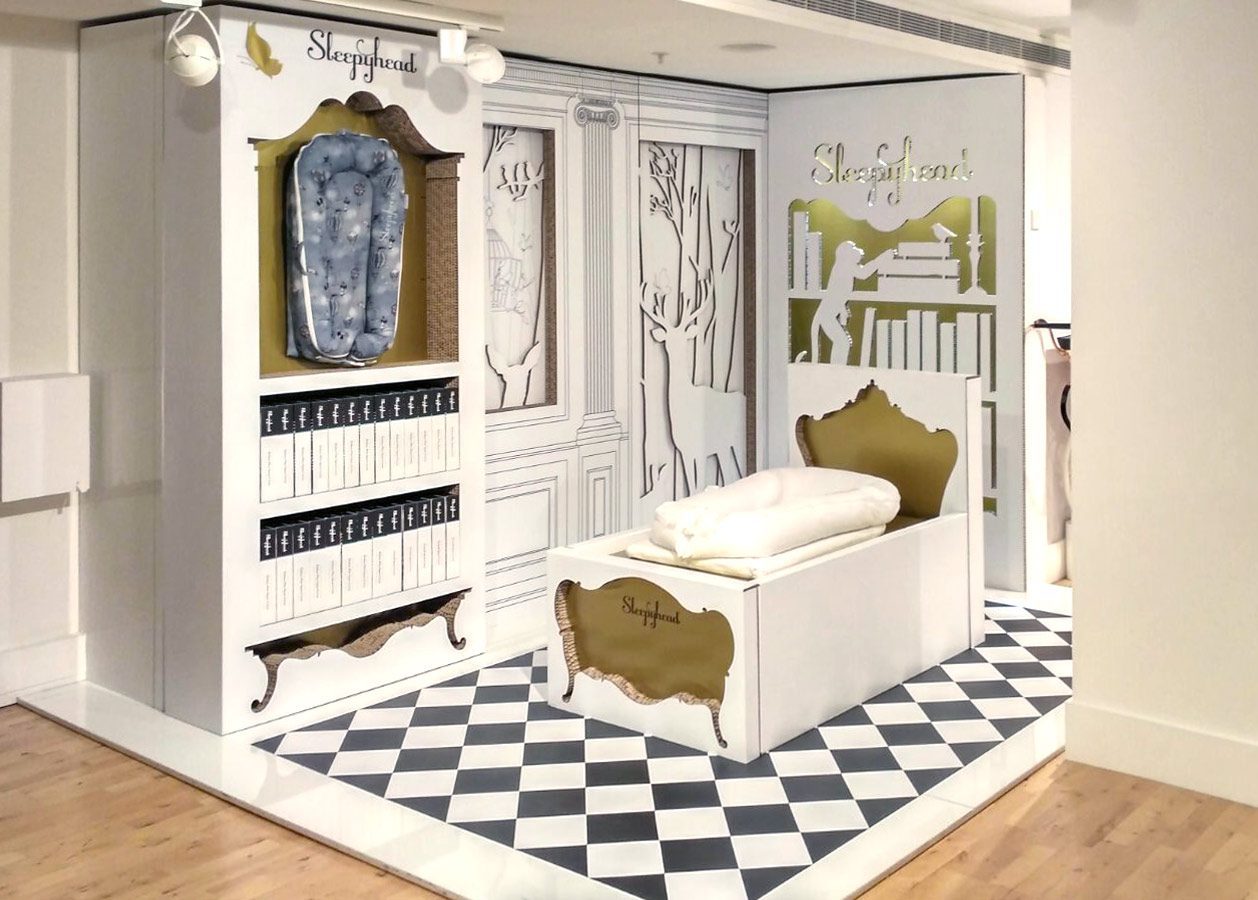 pop up harrods cartonlab