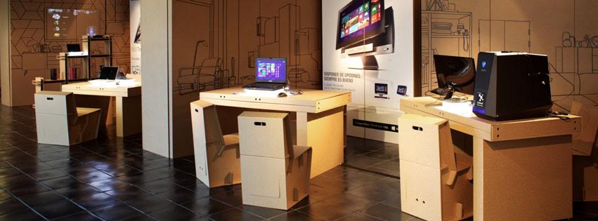asus we transform the house carton cardboard cartonlab oficina espacio trabajo escritorio