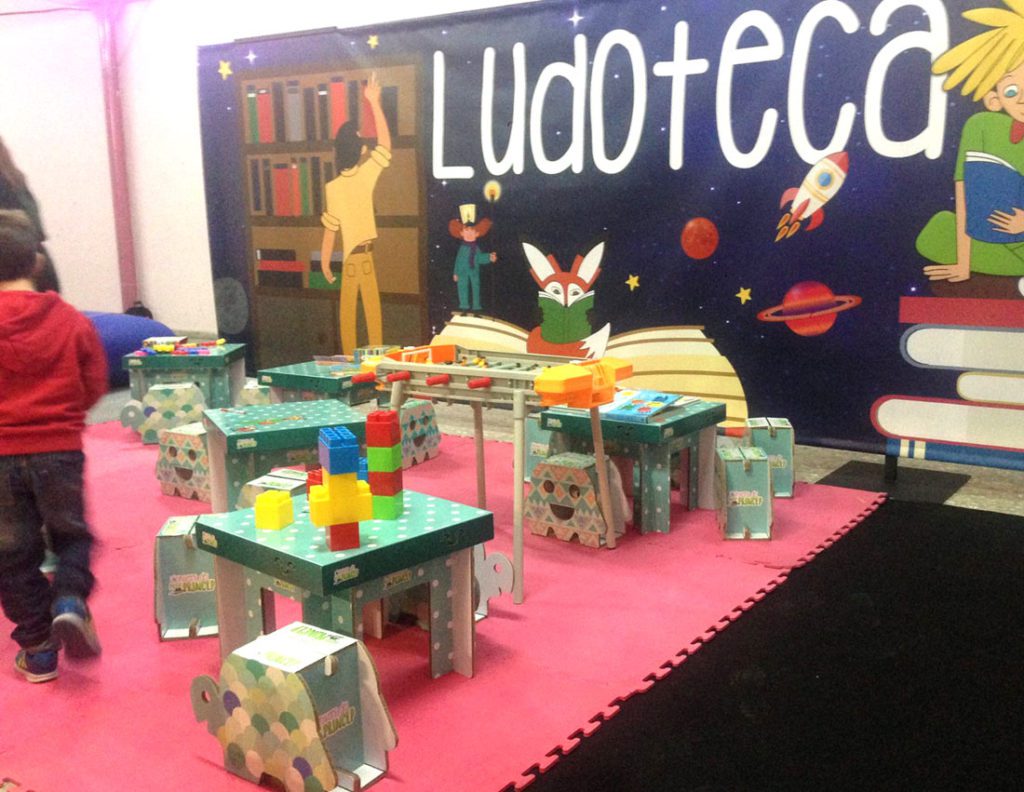 Mobiliario para la ludoteca de la Feria de Ocio Infantil en Castellón