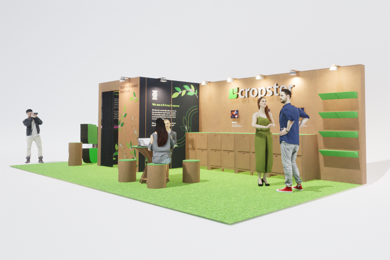 Render de stand para Cropster USA