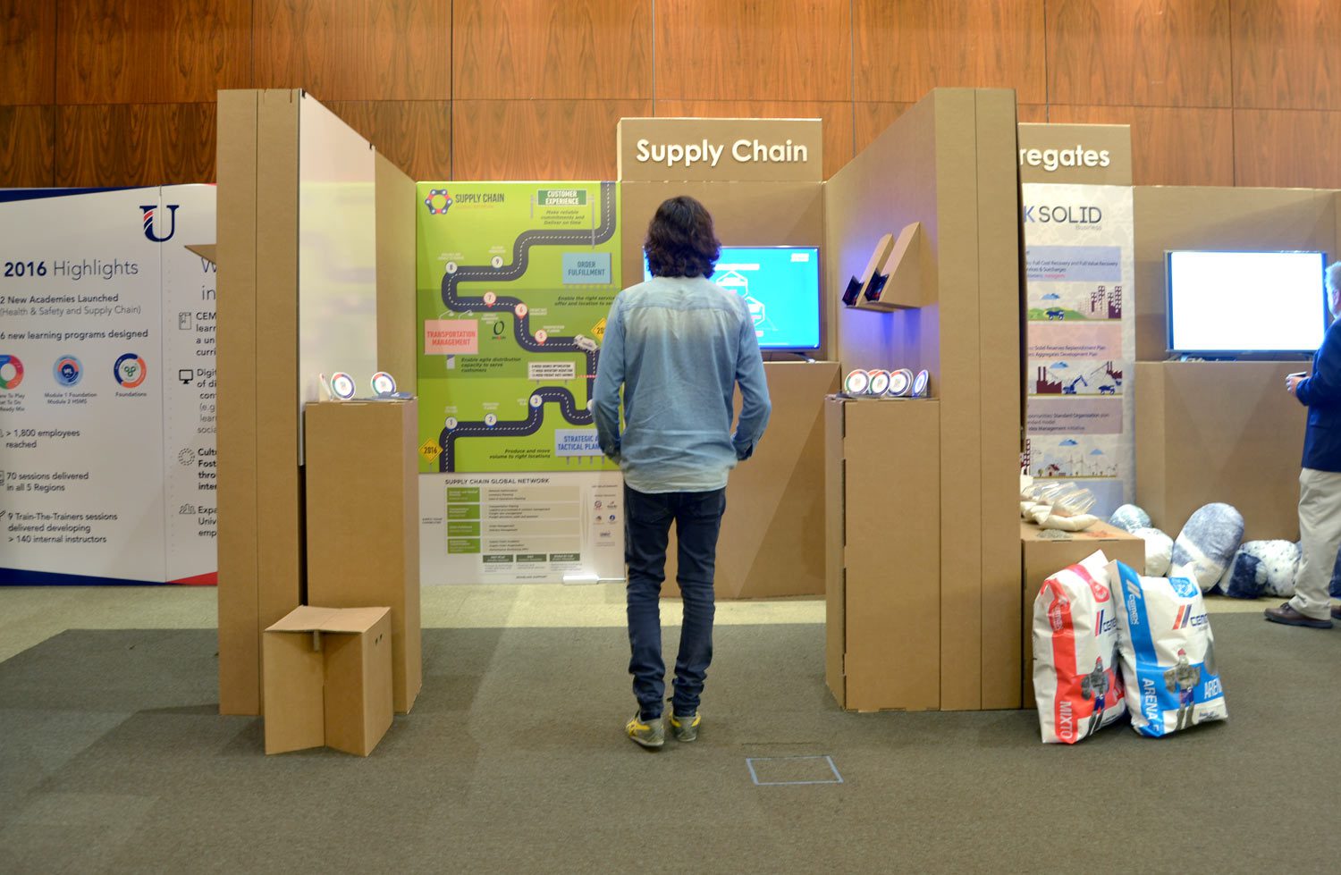 stands de carton para eventos