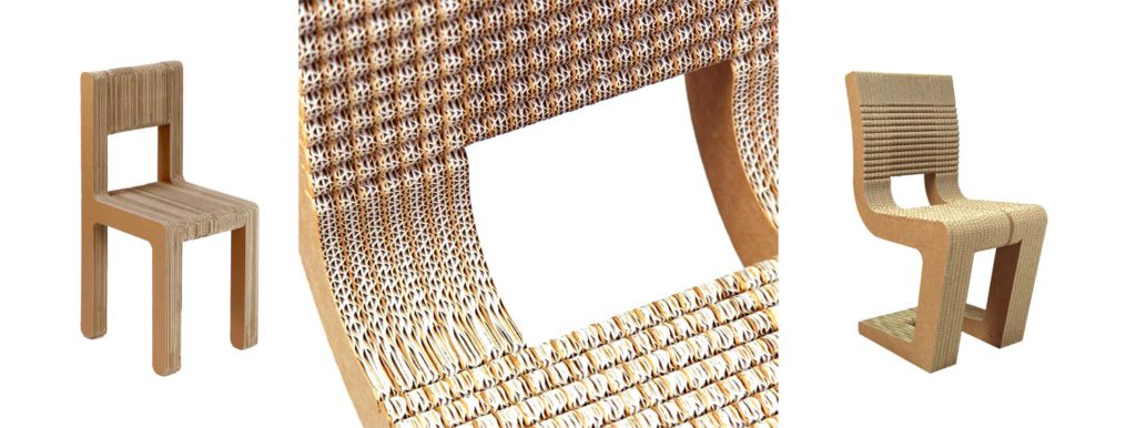 carton ondulado aplicaciones sillas