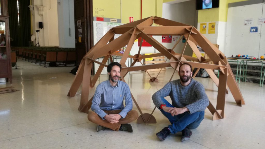 cupula estructura carton desmontable