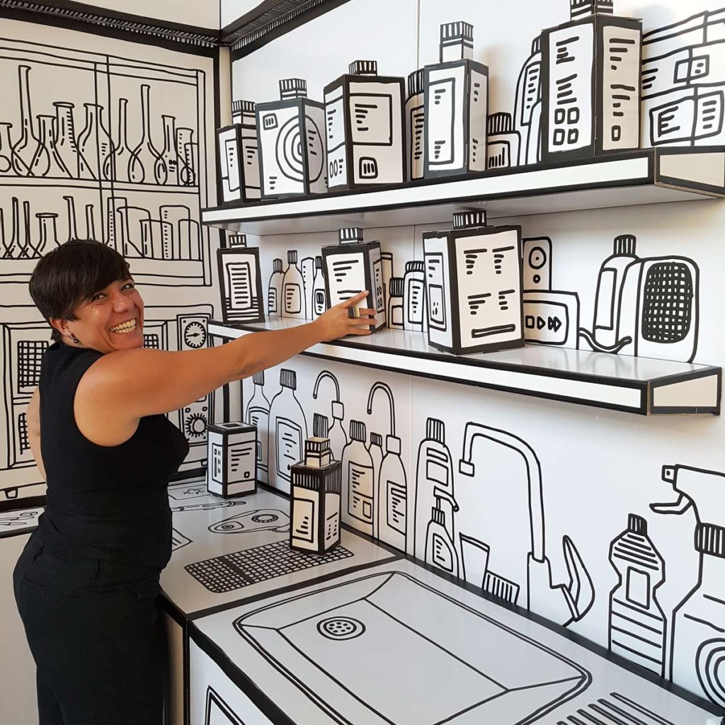 stand personalizado grafica aplicada menarini