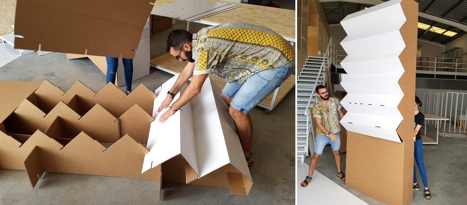 montaje stand carton lugupell