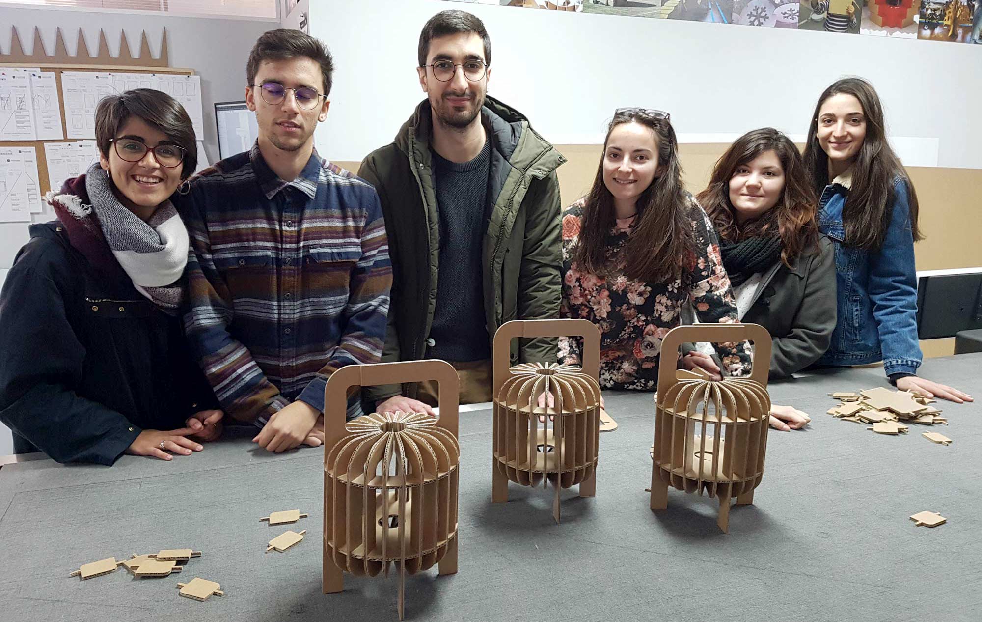 lampara carton taller cartonlab