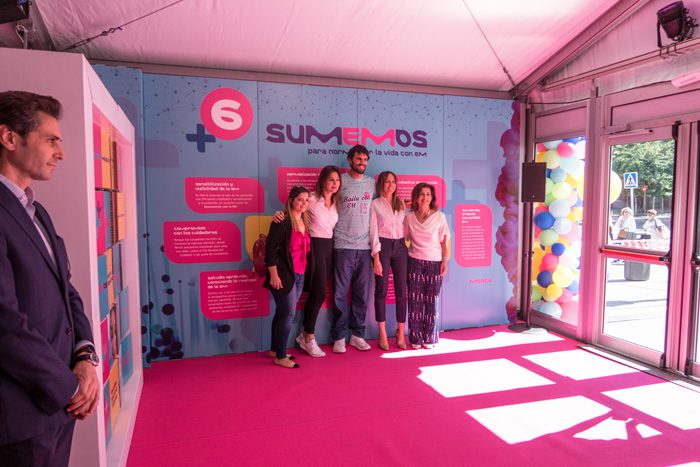 Photocall interior del diseño para campaña de concienciación