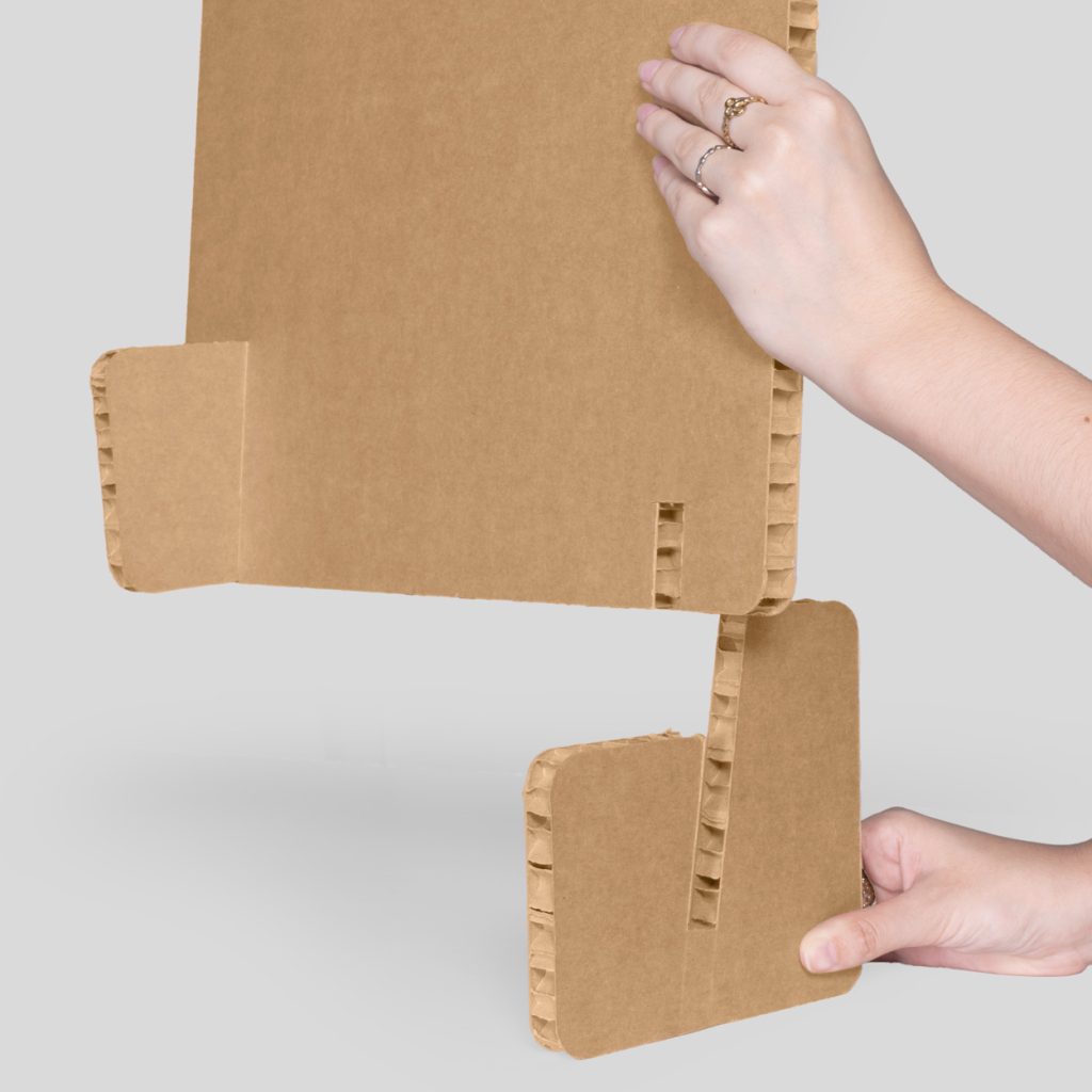 Panel A2 y A3 - Acabado kraft - Detalle montaje