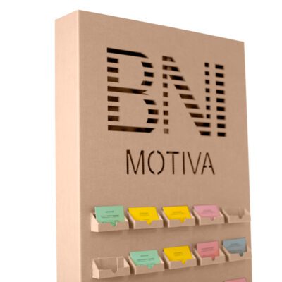 expositor tarjetero carton detalle