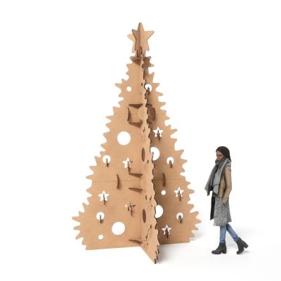 Árbol navidad gigante de cartón