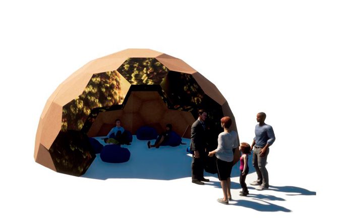 Cúpula relax del diseño de congresos y eventos