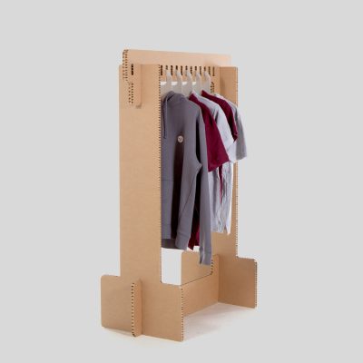 KLETT Burro colgador - Acabado Kraft - Vista oblicua en uso