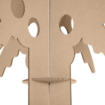 palmera carton detalle tronco