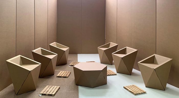 decoración para spot de televisión lista para rodaje