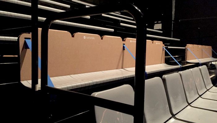 Respaldo de grada, diseño personalizado para eventos