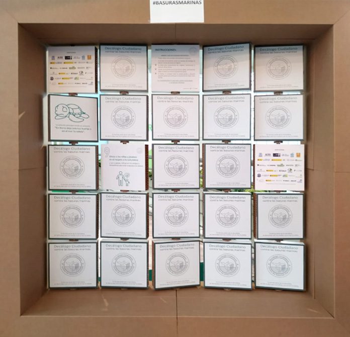 Panel giratorio de cartón Tragsa