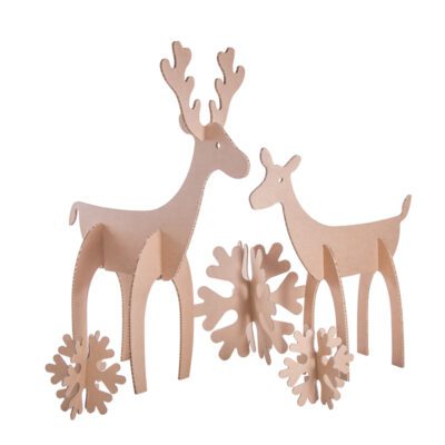 Renos y copos de navidadd