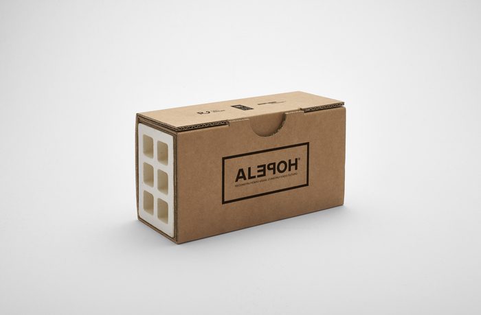 Ladrillo solidario con packaging personalizado. 