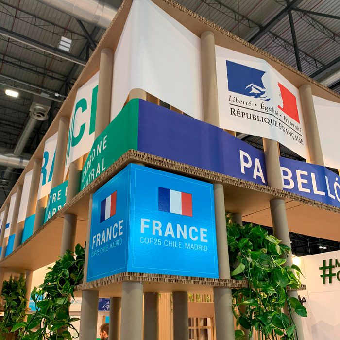 cardboard tube design booth