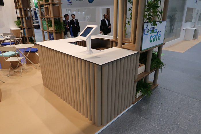 cardboard tubes desk design