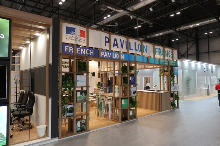 cardboard tubes booth design