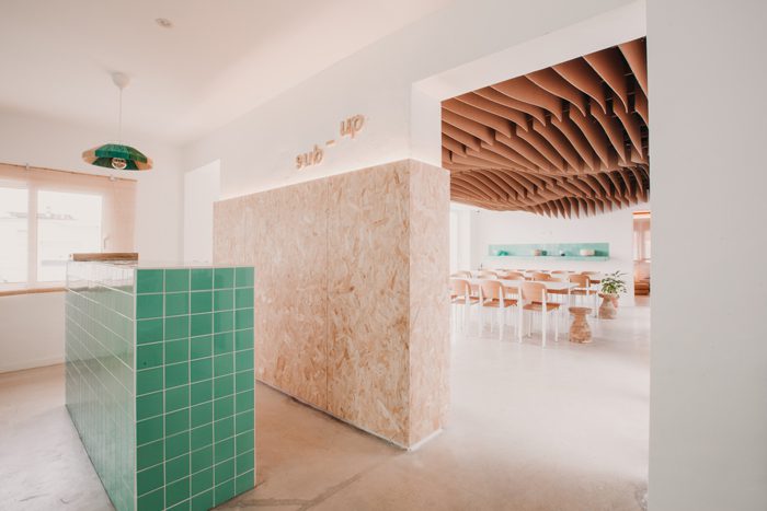 Interior parametric design lounge hostel