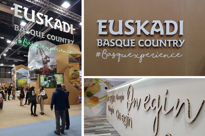 Corpóreos del stand ecológico para FITUR