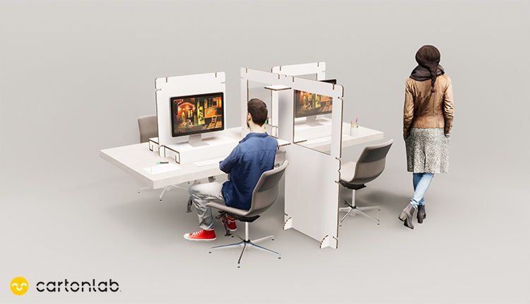 mampara proteccion virus cartonlab