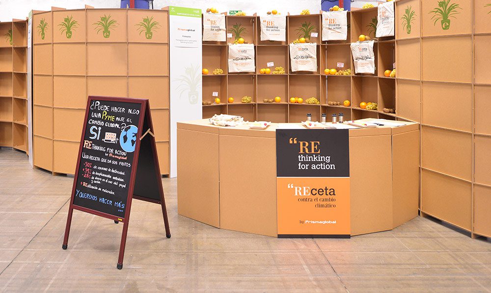 stand carton foretica feria evento