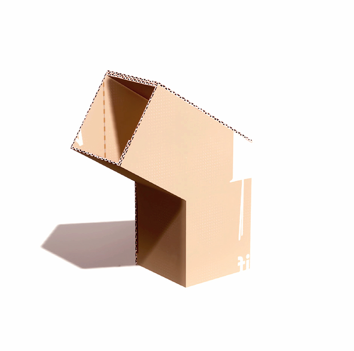 diseño lampara concurso packaging mobiliario de cartón