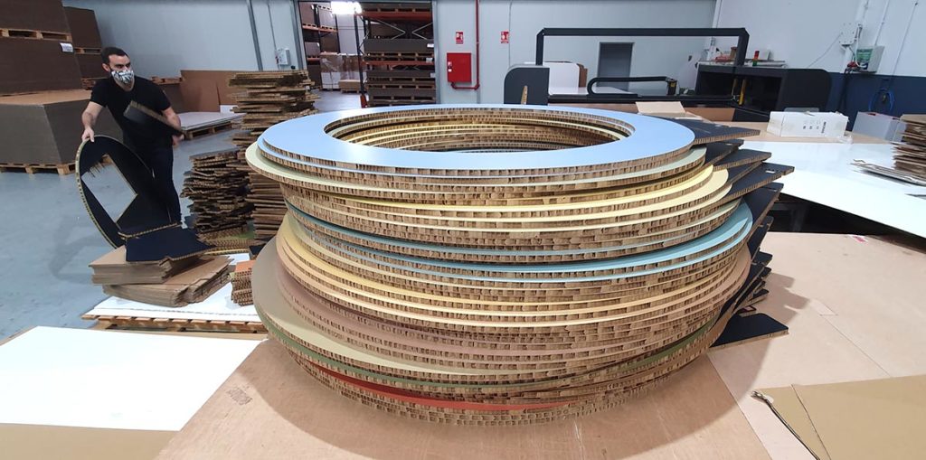 Produccion eventos carton fabricación